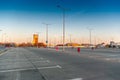 Empty parking lot during coronavirus outbreak. ÃÂ 